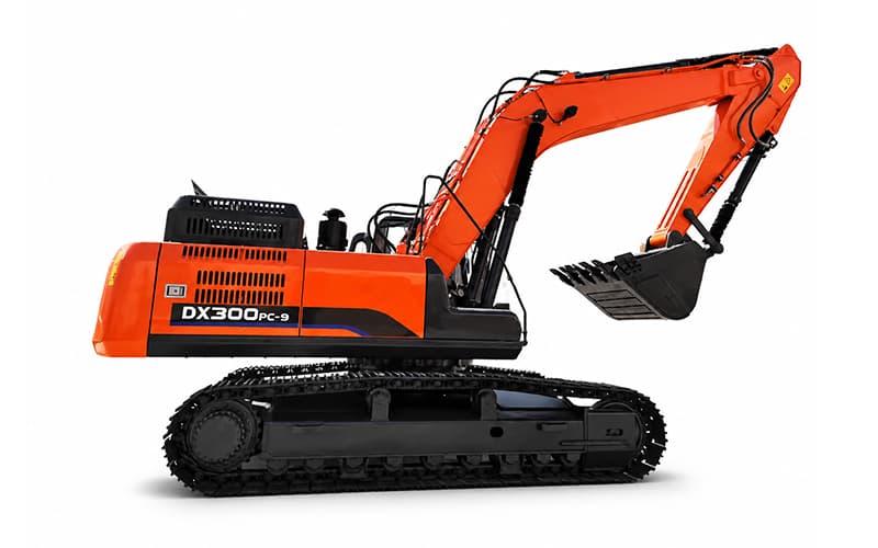 DX300PC-9 29.5톤 크롤러 굴삭기: 고출력, 대용량 버킷 용량 - 채광 및 토공 작업을 위한 다재다능한 굴삭기